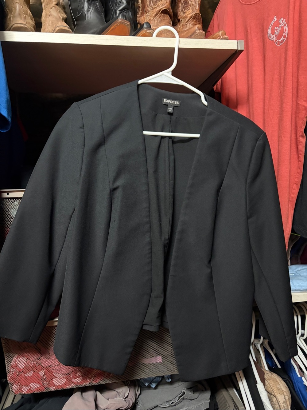 Express Open-Front Black Blazer